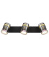 Trabby Ceiling Spotlight Bar Matt Black Smoke Glass Shade 3x GU10-4