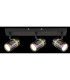 Trabby Ceiling Spotlight Bar Matt Black Smoke Glass Shade 3x GU10-6