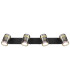 Trabby Ceiling Spotlight Bar Matt Black Smoke Glass Shade 4x GU10-4