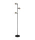 Trabby Multi Arm Floor Lamp Matt Black Smoke Glass Shade 3x GU10-1