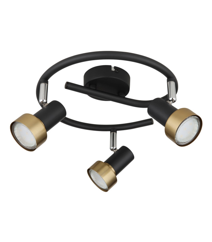 Mason Ceiling Spotlight Clusters Matt Black Gold 3x GU10-2