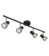 Mason Ceiling Spotlight Bar Matt Black Silver 4x GU10-2