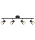 Mason Ceiling Spotlight Bar Matt Black Silver 4x GU10-3