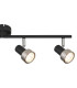Mason Ceiling Spotlight Bar Matt Black Silver 4x GU10-5