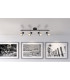 Mason Ceiling Spotlight Bar Matt Black Silver 4x GU10-6