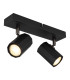 James Twin Ceiling Spotlight Matt Black 2x GU10-1