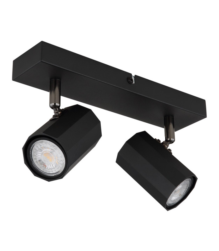 James Twin Ceiling Spotlight Matt Black 2x GU10-2