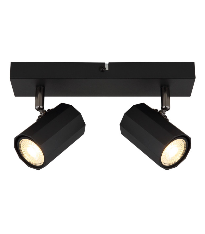 James Twin Ceiling Spotlight Matt Black 2x GU10-3
