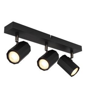 James Ceiling Spotlight Bar Matt Black 3x GU10-1