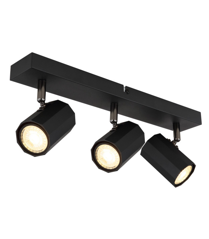 James Ceiling Spotlight Bar Matt Black 3x GU10-1