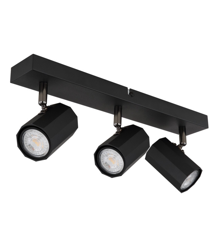 James Ceiling Spotlight Bar Matt Black 3x GU10-2