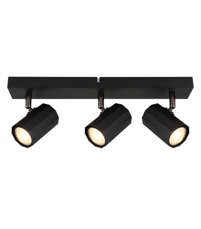 James Ceiling Spotlight Bar Matt Black 3x GU10-3