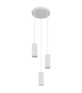 James Cluster Pendant Ceiling Light White Matt 3x GU10-2