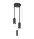 James Cluster Pendant Ceiling Light Grey Matt 3x GU10-2
