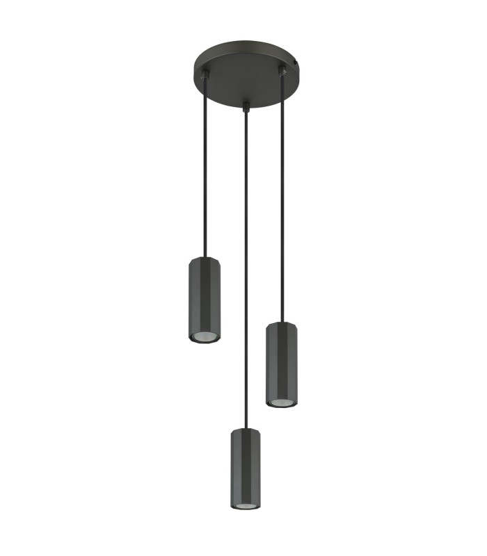 James Cluster Pendant Ceiling Light Grey Matt 3x GU10-2