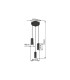James Cluster Pendant Ceiling Light Grey Matt 3x GU10-8