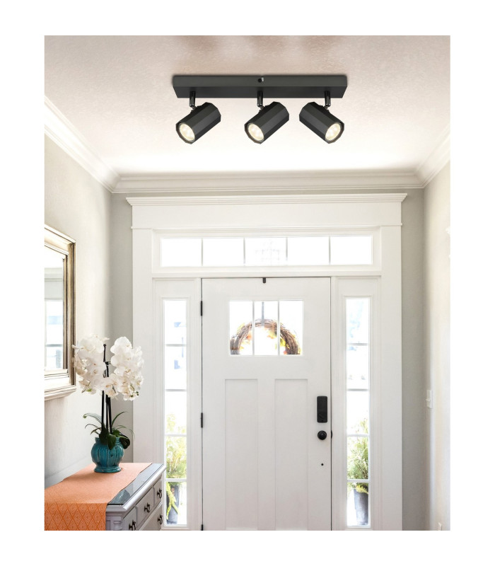 James Ceiling Spotlight Bar Grey Matt 3x GU10-8