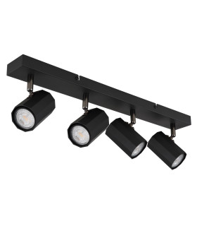 James Ceiling Spotlight Bar Matt Black 4x GU10-2