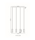 James Bar Pendant Ceiling Light Matt Black 4x GU10-8