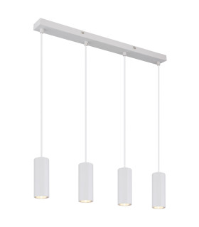 James Bar Pendant Ceiling Light White Matt 4x GU10-1