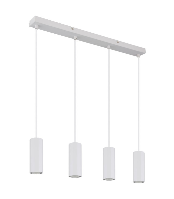 James Bar Pendant Ceiling Light White Matt 4x GU10-2