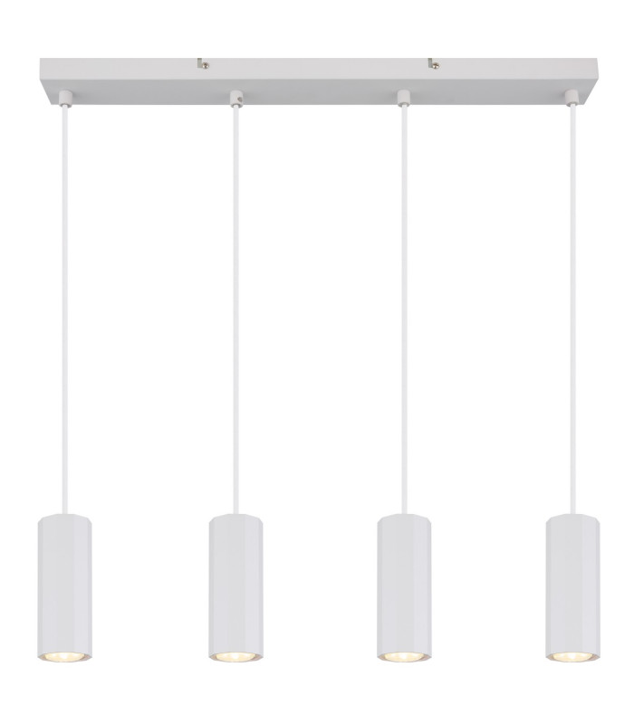 James Bar Pendant Ceiling Light White Matt 4x GU10-3
