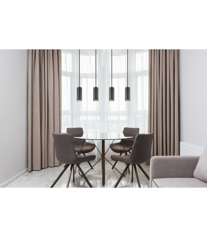 James Bar Pendant Ceiling Light Grey Matt 4x GU10-8