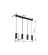 James Bar Pendant Ceiling Light Grey Matt 4x GU10-9