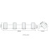 James Ceiling Spotlight Bar White Matt 4x GU10-9