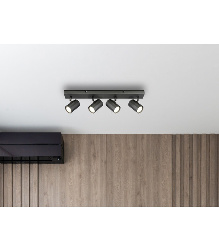 James Ceiling Spotlight Bar Grey Matt 4x GU10-9