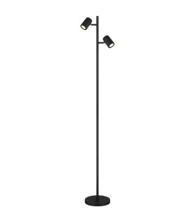 James Multi Arm Floor Lamp Matt Black 2x GU10-1