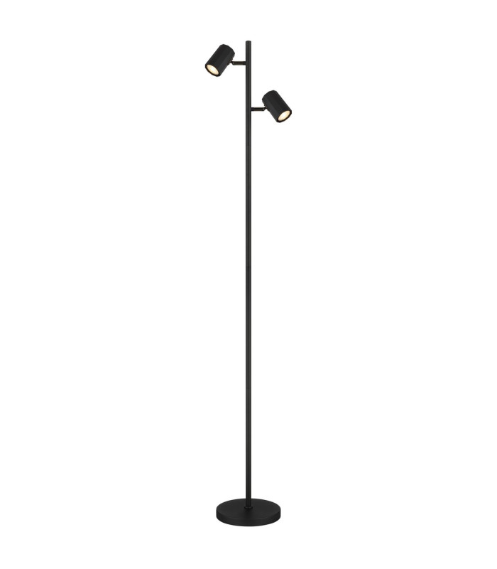 James Multi Arm Floor Lamp Matt Black 2x GU10-1