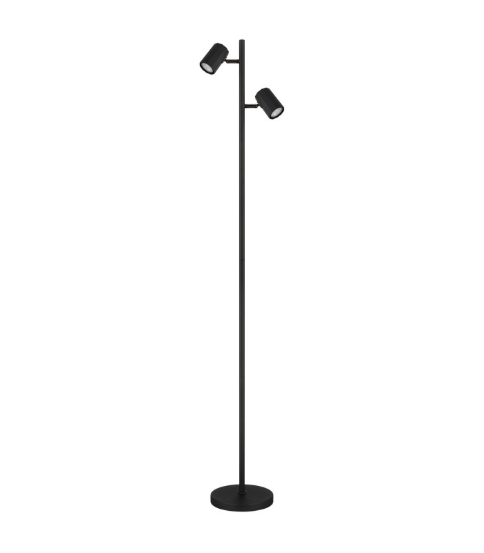 James Multi Arm Floor Lamp Matt Black 2x GU10-2