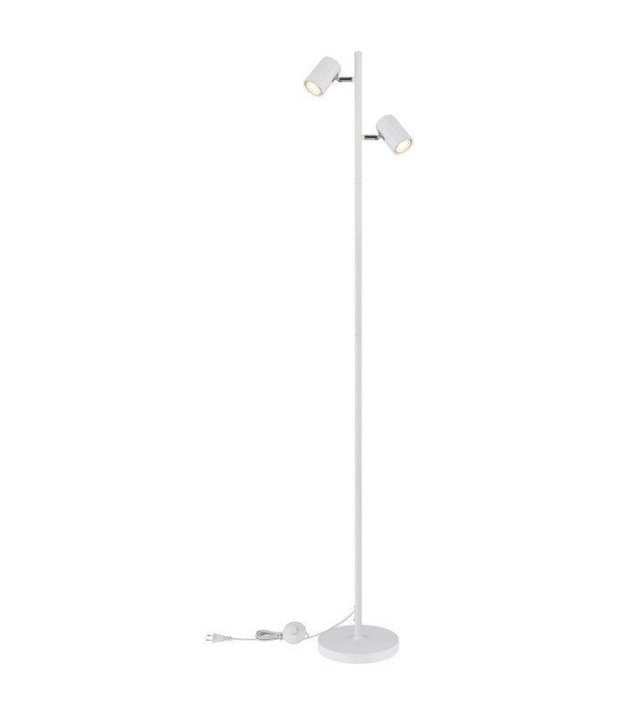 James Multi Arm Floor Lamp White Matt 2x GU10-4