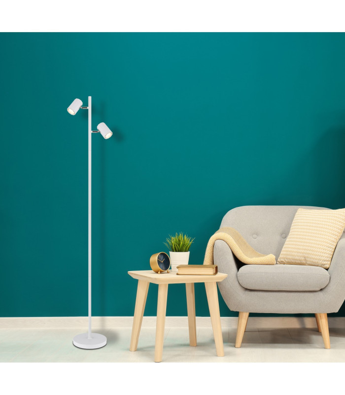 James Multi Arm Floor Lamp White Matt 2x GU10-8