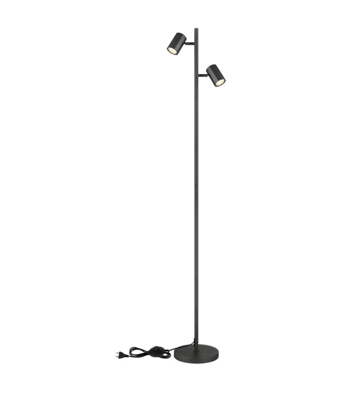 James Multi Arm Floor Lamp Grey Matt 2x GU10-4