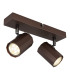 James Twin Ceiling Spotlight Bronze Colored Matt 2x GU10-1