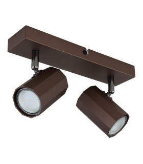 James Twin Ceiling Spotlight Bronze Colored Matt 2x GU10-2