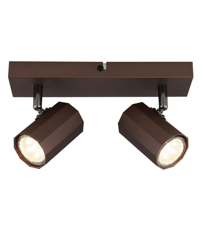 James Twin Ceiling Spotlight Bronze Colored Matt 2x GU10-3