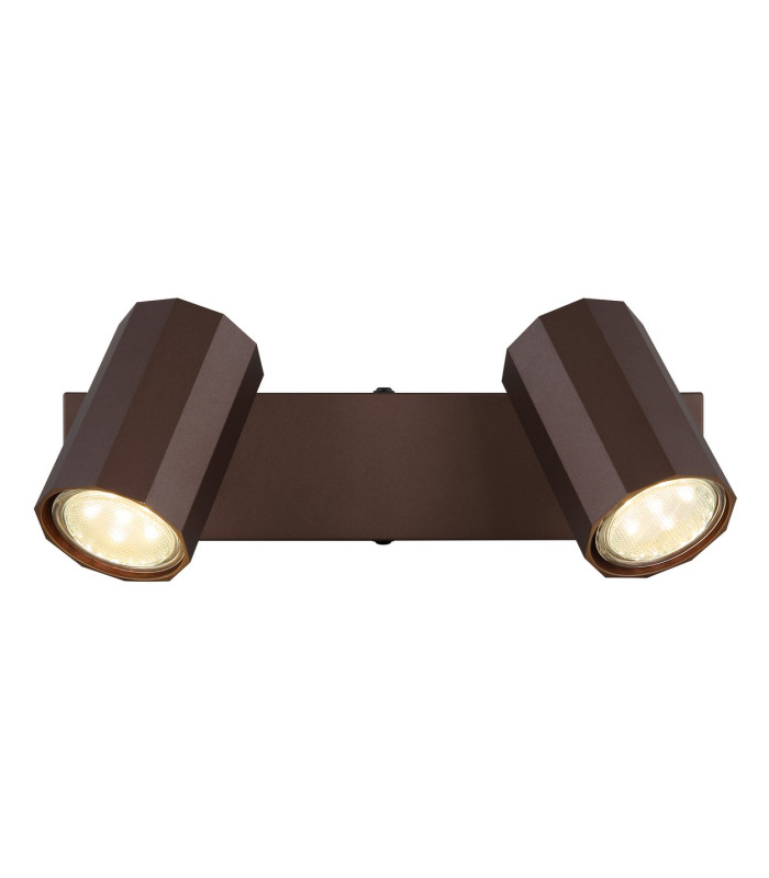 James Twin Ceiling Spotlight Bronze Colored Matt 2x GU10-4