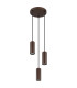 James Cluster Pendant Ceiling Light Bronze Colored Matt 3x GU10-2