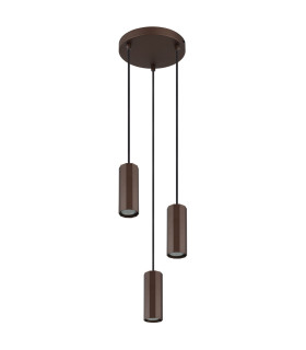 James Cluster Pendant Ceiling Light Bronze Colored Matt 3x GU10-2