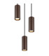 James Cluster Pendant Ceiling Light Bronze Colored Matt 3x GU10-3