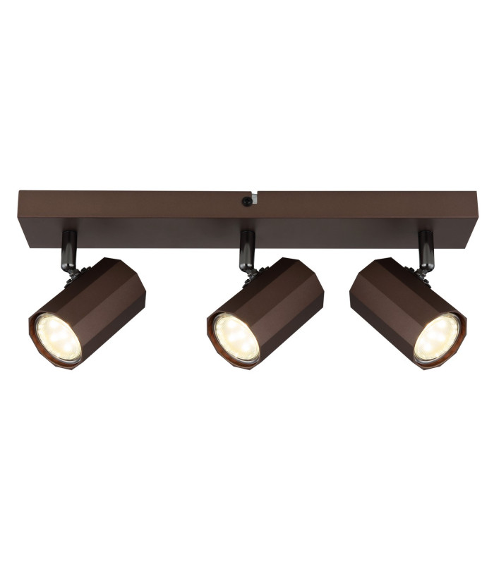 James Ceiling Spotlight Bar Bronze Colored Matt 3x GU10-3