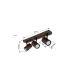 James Ceiling Spotlight Bar Bronze Colored Matt 3x GU10-9