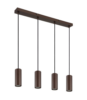 James Bar Pendant Ceiling Light Bronze Colored Matt 4x GU10-2
