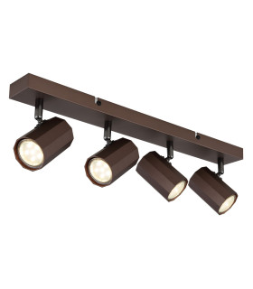 James Ceiling Spotlight Bar Bronze Colored Matt 4x GU10-1