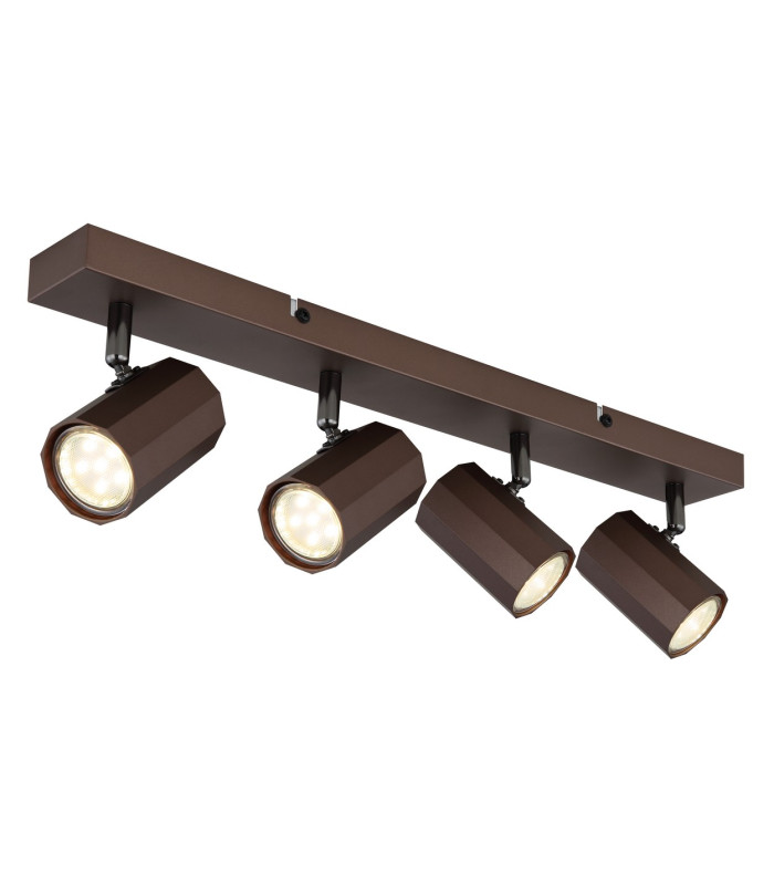 James Ceiling Spotlight Bar Bronze Colored Matt 4x GU10-1