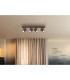 James Ceiling Spotlight Bar Bronze Colored Matt 4x GU10-9