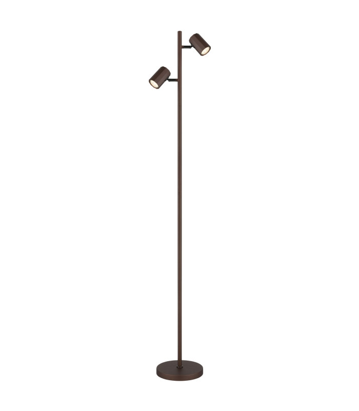 James Multi Arm Floor Lamp Bronze Colored Matt 2x GU10-1
